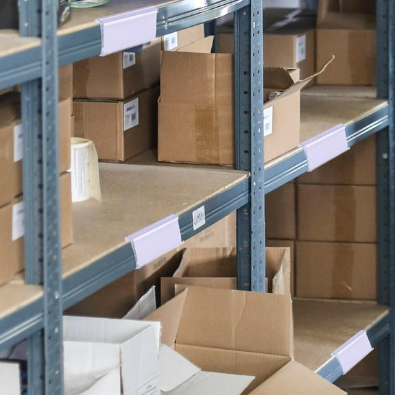 RENACLIPY PVC Transparent Shelf Labels for Wire Shelving, Clear Visibility, Display Use, 30Sets
