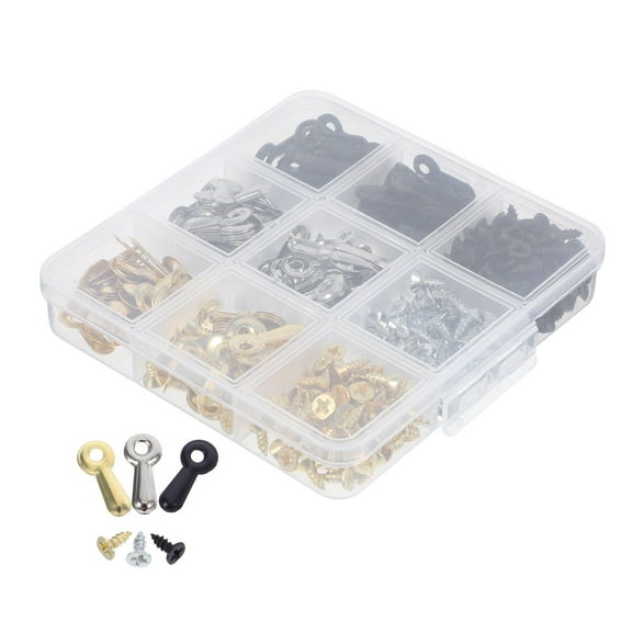 RENACLIPY 300Pcs Multi Color Picture Frame Button Fasteners with Rotating Design for Easy Adjustment