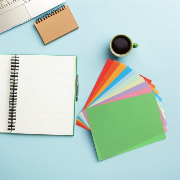 RENACLIPY 300Pcs Pastel Colored Printer Paper Pack for Office with High Compatibility and Vibrant Colors