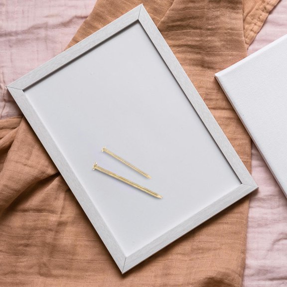 RENACLIPY 300Pcs Picture Hanging Nails Gold Finish Decorative Wall Art Hardware Kit for Drywall and Wood