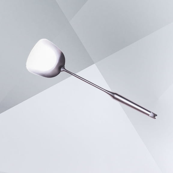 RENACLIPY 304 Stainless Steel Kitchen Cooking Utensils Set 2pcs Induction Fry Wok Turner Spatula Silver