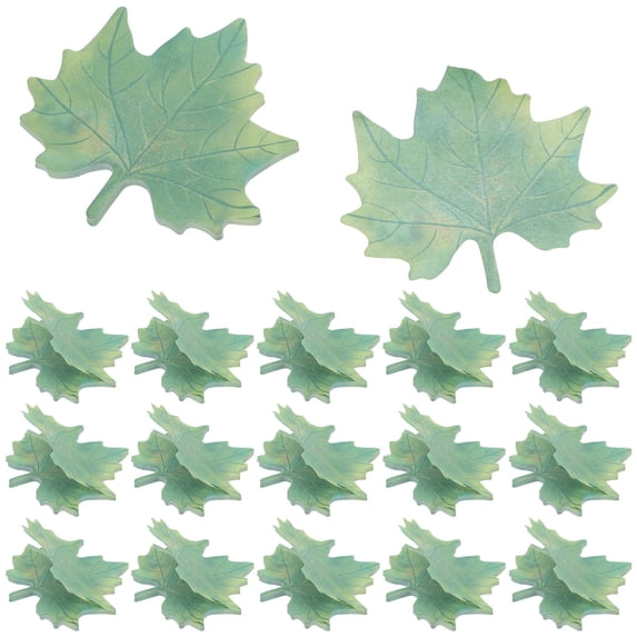 RENACLIPY 30Pack Office Self Stick Green Leaf Note Pads with Maple Leaf ...