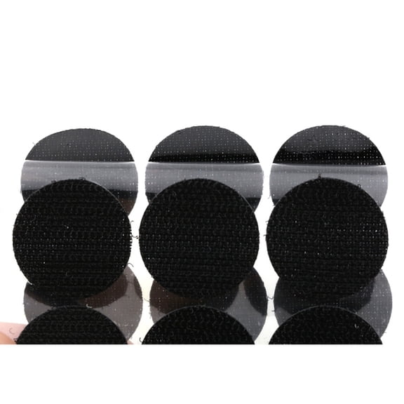 RENACLIPY 30-Pack Black Nylon Hook and Fasteners for Rug Non- Floor Grip and Secure Hold