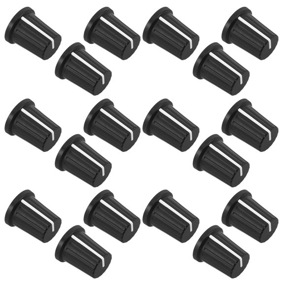 RENACLIPY 30Pcs Plastic Rotary Volume Control Knobs for Mixer Speaker and Electric Guitar Replacement