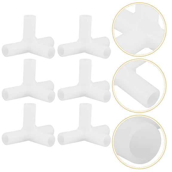 RENACLIPY 30Pcs White Tent Pole Connector Replacement Parts for Enhanced Stability Outdoor Canopy Frame Fittings