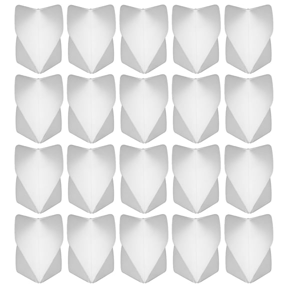RENACLIPY 30pcs White Plastic Dart Flights Replacement Accessories for Improved Accuracy and Enhanced Darts Performance