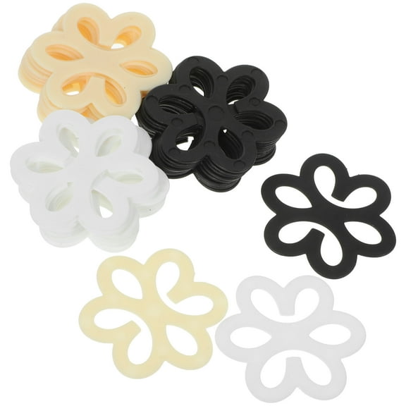 RENACLIPY 30pcs Dress Making Dress Straps Strap Clips Comfortable Fit Plastic Black
