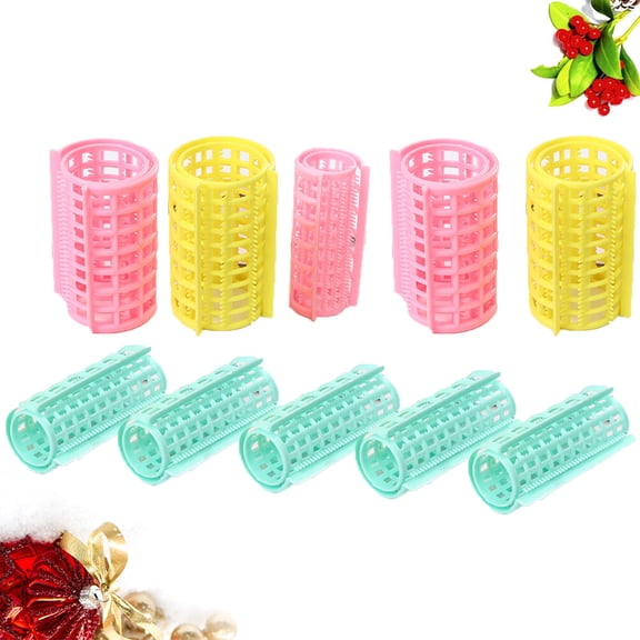 RENACLIPY 36pcs Assorted Color Plastic Hair Rollers Set for Styling Hair, Salon and Home Use