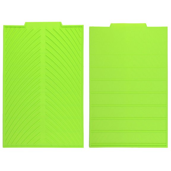 RENACLIPY 39.0x25.0x0.5in Dish Drying Mat 1Pcs Green Silicone for Kitchen Counter Drying