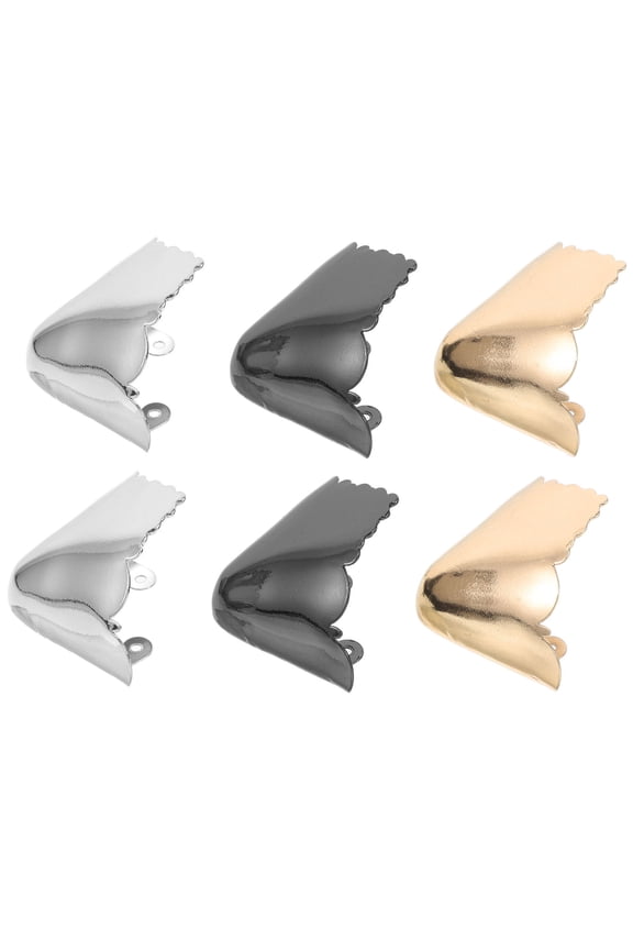 3 Pairs Metal Boot Heel Tip Protectors for Shoe Repair, Kick Guards, High Heel Caps