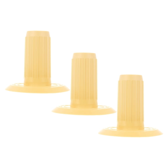 RENACLIPY 3-Pack Beige Plastic Spool Holders for Manual Yarn Winders, Replacement Parts for Efficient Crafting