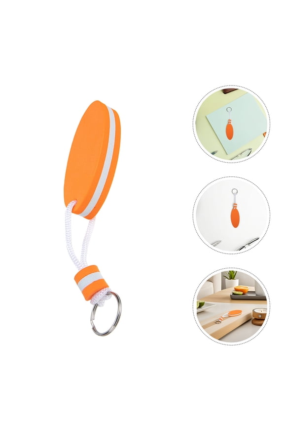 Orange Eva Floating Surfboard Keychain, Lightweight, Optimized Grip, Highly Visible