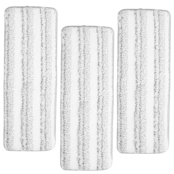 RENACLIPY 3Pcs Multipurpose Mop Pads Replacement for Flat Floor Mop Refill with Strong Water Absorption