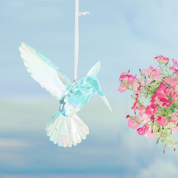 RENACLIPY 3Pcs Hummingbird Cake Topper Crystal Hummingbird Assorted Color Holiday Decoration Festive Occasions