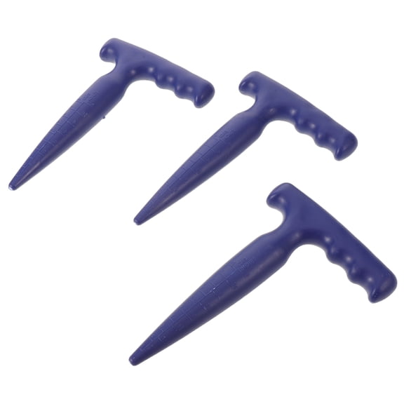 RENACLIPY 3-Pack Plastic Garden Seed Dibbler with Ergonomic Handle for Easy and Precise Planting