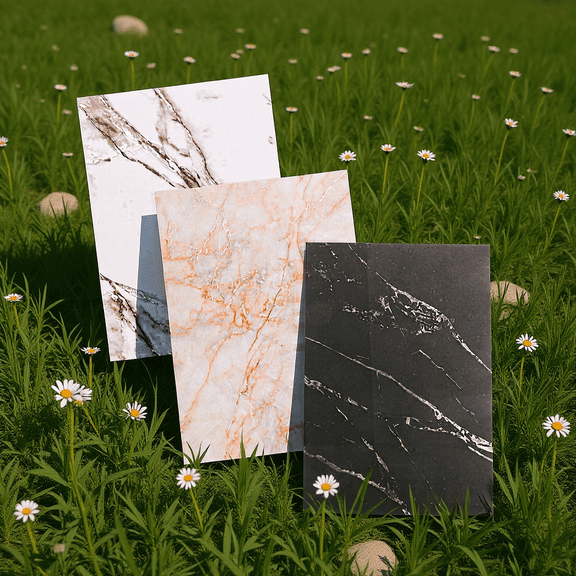 RENACLIPY 3Pcs Marble Photography Backdrops Reusable Photo Background Boards for Jewelry Watches Assorted Color