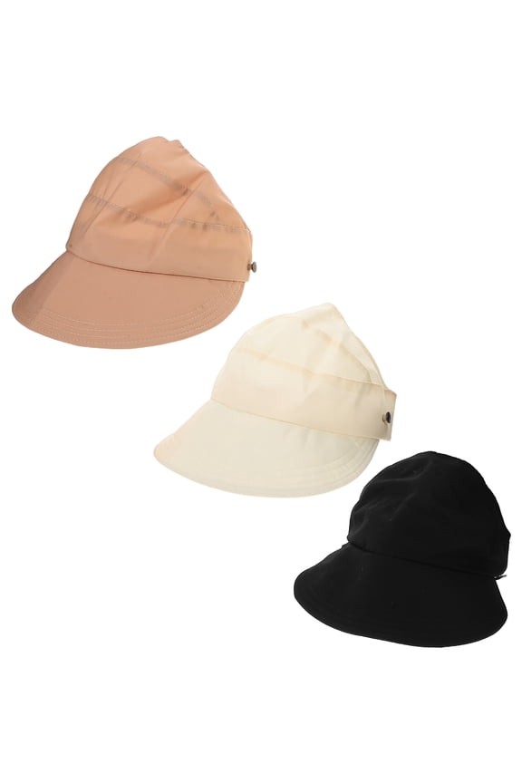 3-Pack Quick Dry Bucket Hats for Men and Women, Foldable Outdoor Sun Hats with UV , Cotton Polyester Blend