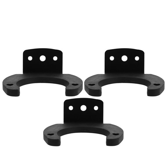 RENACLIPY 3Pcs Metal Microphone Holder Wall Hook Black Mic Storage Stand for Home Use