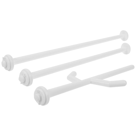 RENACLIPY Set of 3 White Bottle Dryer Rack Rods, Lightweight Portable Drying Rack for Baby Bottles and Accessories