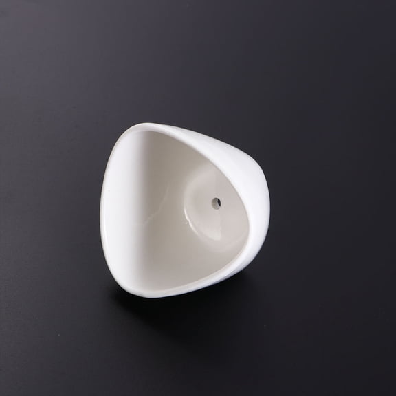 RENACLIPY Set of 3 White Porcelain Flower Pots, Lightweight for Indoor and Outdoor Plants