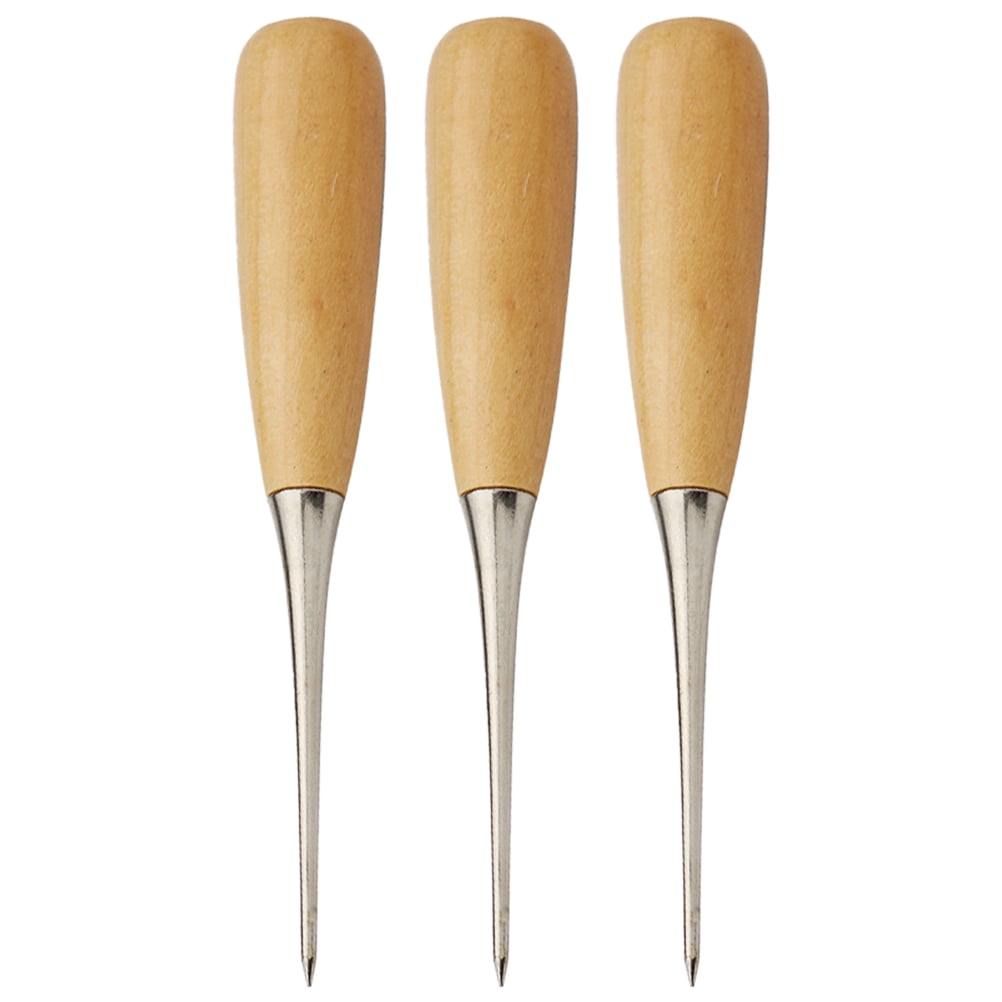 RENACLIPY DIY Sewing Awls Handheld Sewing Awls Wood 3pcs - Walmart.com