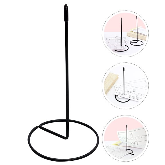 RENACLIPY Black Stainless Steel Memo Holders Set of 3 for Office, Restaurant, Home Use - Stylish and Design