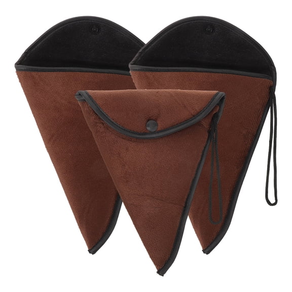 RENACLIPY 3-Pack Ocarina Carrying Cases with Shock-Absorbing Nonwoven Fabric, Protective Pouches for Musicians and Music