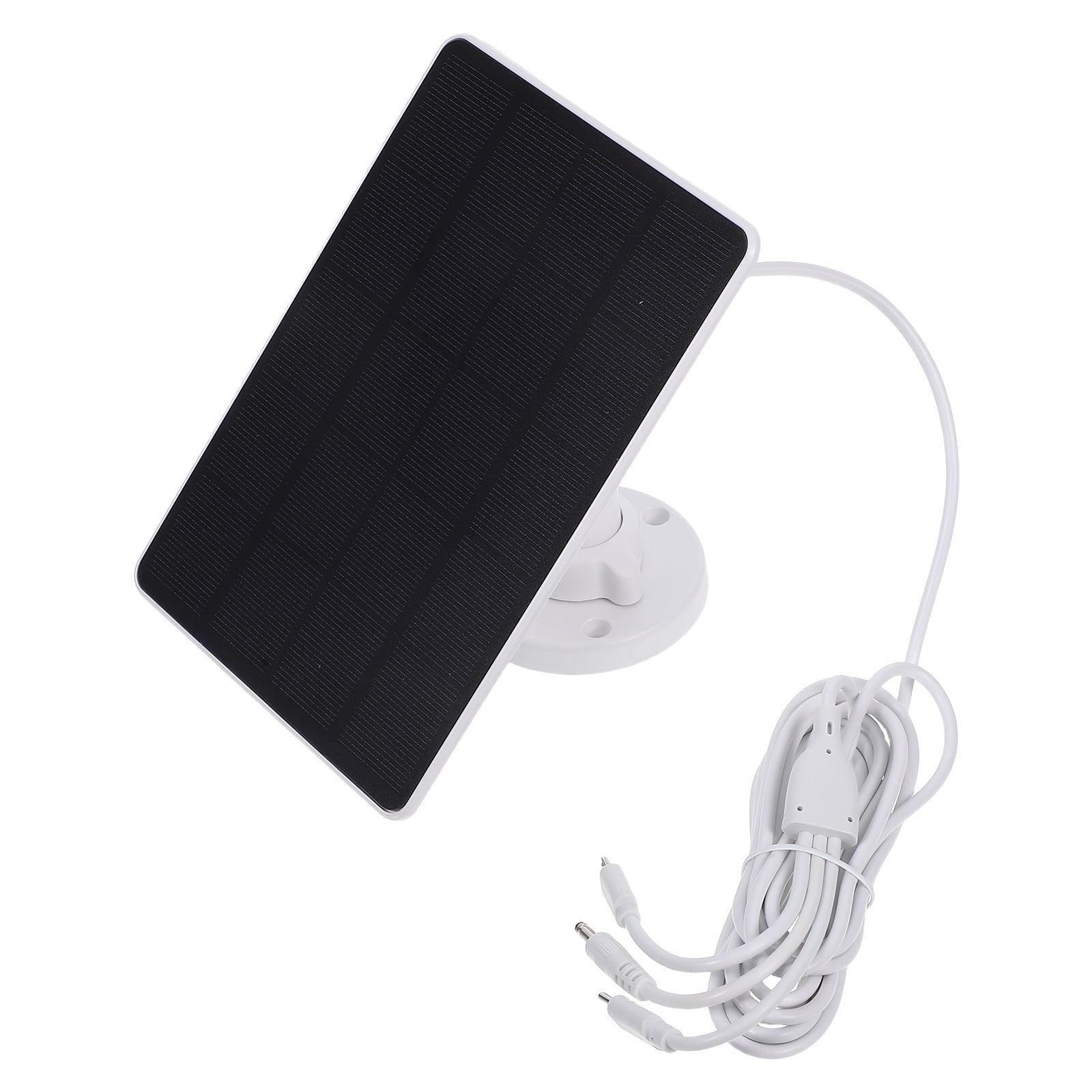 RENACLIPY 3w Monocrystalline Solar Power Supply With Adjustable Mount C Usb Dc Ports For Outdoor Lighting And Security
