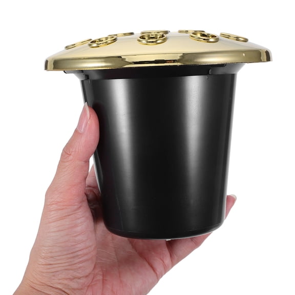 RENACLIPY 4 Pcs Memorial Vase Liners Plastic Holders for Cemetery Flowers Elegant Color Decoration