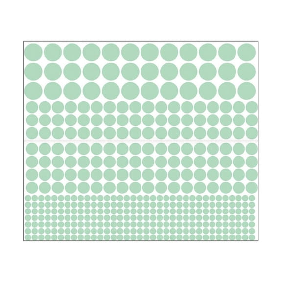RENACLIPY 407Pcs Glowing Dot Patch Removable Wall Sticker Green Bedroom Living Room