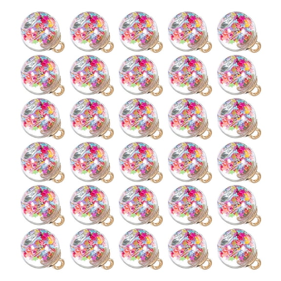 RENACLIPY Star Shaped Sequin Beads in Assorted Colors for Jewelry Making, Crafts, and Decorations - 40 Pieces Plastic Beads Set