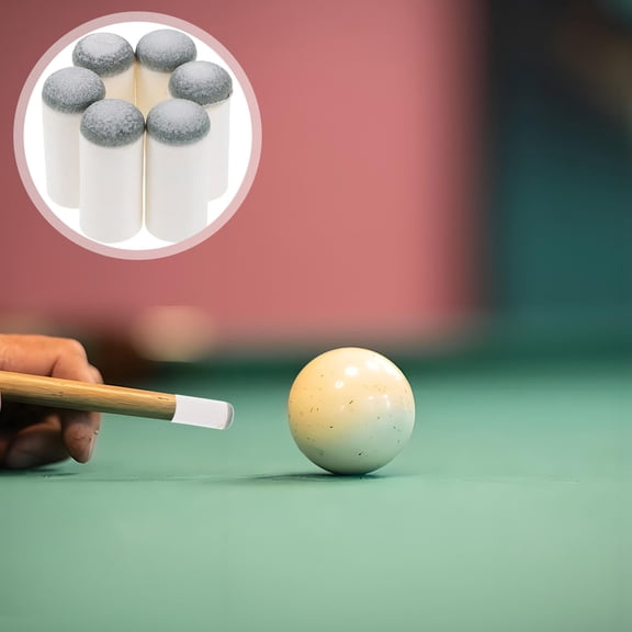 RENACLIPY 40Pcs Pool Cue Tips Slip on Replacement for Pool Cue Stick Maintenance Accessories