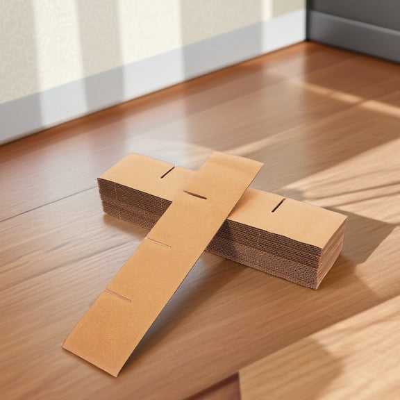 RENACLIPY 48Pcs Cardboard Dividers for Packing Brown Corrugated Boxes with Protective Grid