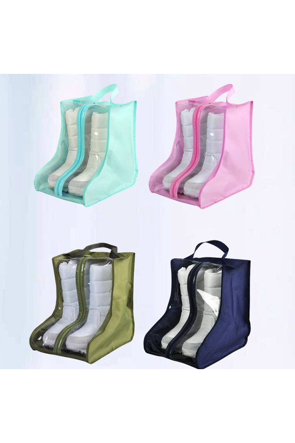 4PCS Oxford Cloth Boot Packing Bags Set, Travel Shoe Storage, Lightweight and Simple Design