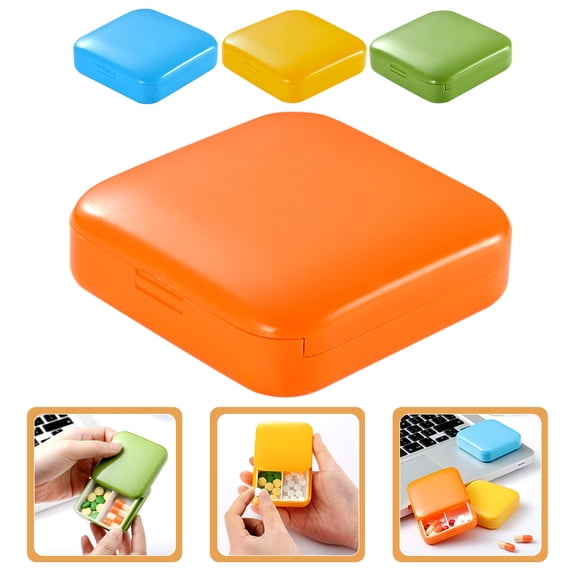 RENACLIPY 4-Pack 2-Grid Portable Organizer Box with Airtight Sealing for Household Storage