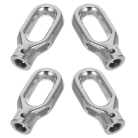 RENACLIPY 4Pcs Aluminum Alloy Awning Crank Accessory Plated Silver with Quick Mount Design for Patio Use