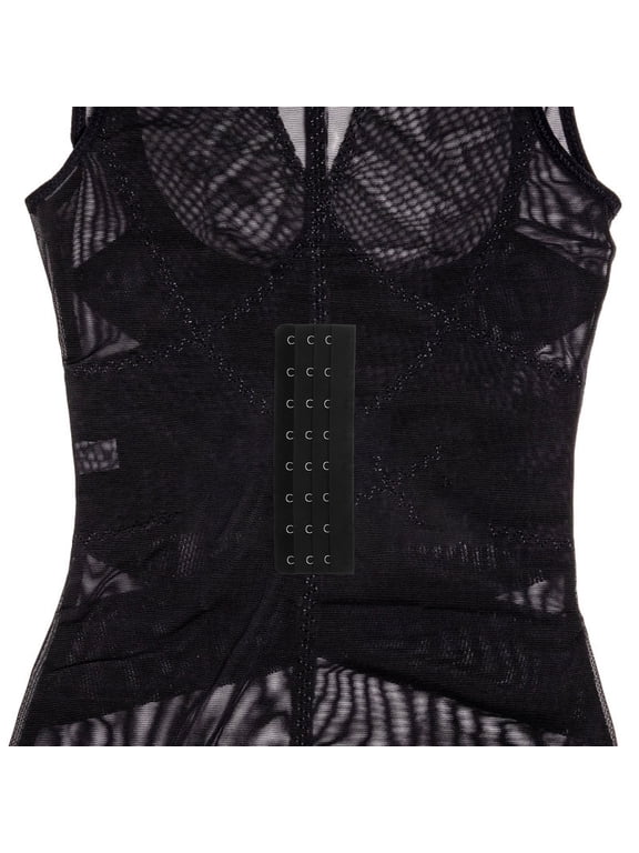 4Pcs Black Bra Back Extenders with Skin Friendly Design for Versatile Bra Style Use