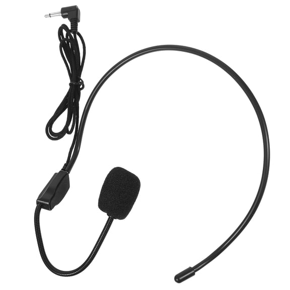 RENACLIPY 4Pcs Black Microphone Headset for Singing with Amplifier Compatible Lightweight Adjustable Design