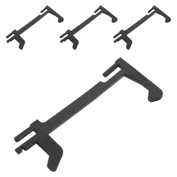 RENACLIPY 4-Pack Microwave Door Latch Hooks Replacement Set, Plastic Oven Door Mechanism for Kitchen Appliances