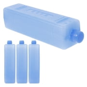 RENACLIPY 4-Pack Reusable Ice Packs for Cooler Bags, Portable Freezer Gel Ice Blocks with Leak-Resistant Lids