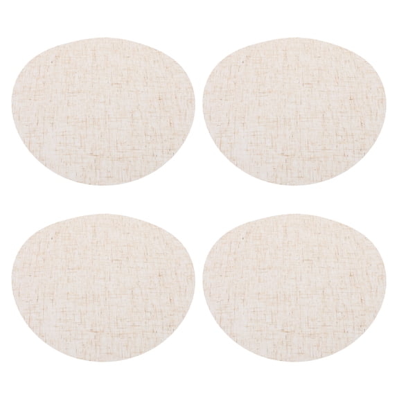 RENACLIPY 4Pcs Round Drum Shade Diffuser in Beige Fabric for Universal Ceiling Light Fixtures
