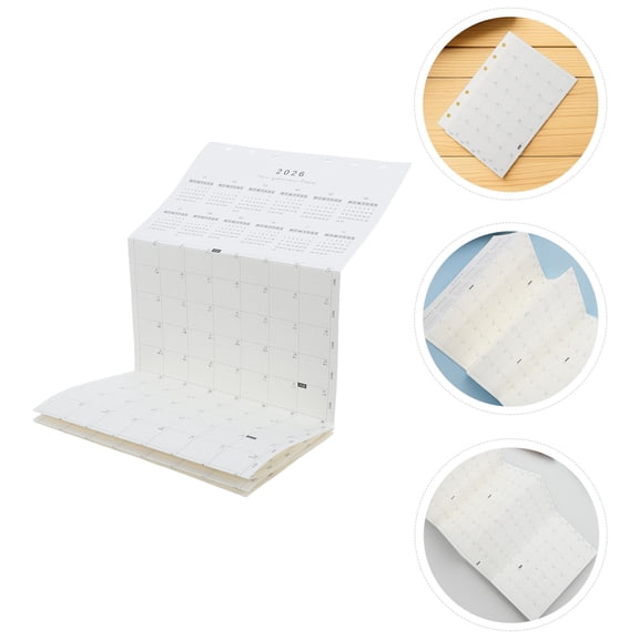 RENACLIPY 4-Pack 2026 Daily Planner Inserts Refillable Loose Leaf Paper for Binder Organizers and Schedule Management