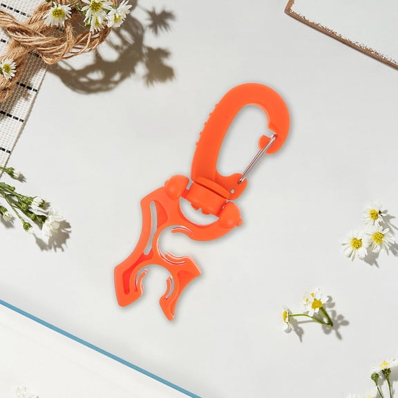 RENACLIPY 4Pcs Red Scuba Dive Hose Holder Clip with Quick Release for Diving Gear