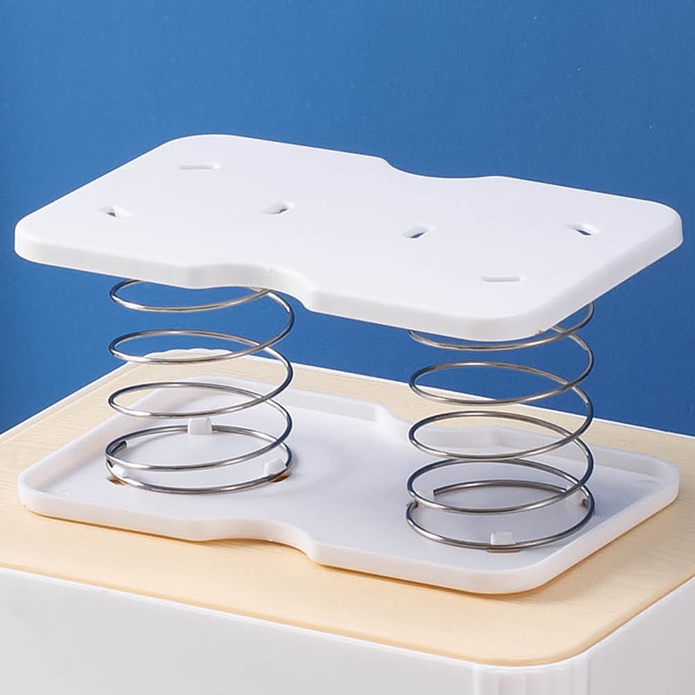RENACLIPY Tissue Box Spring Support Automatic Lifting PP White Easy ...