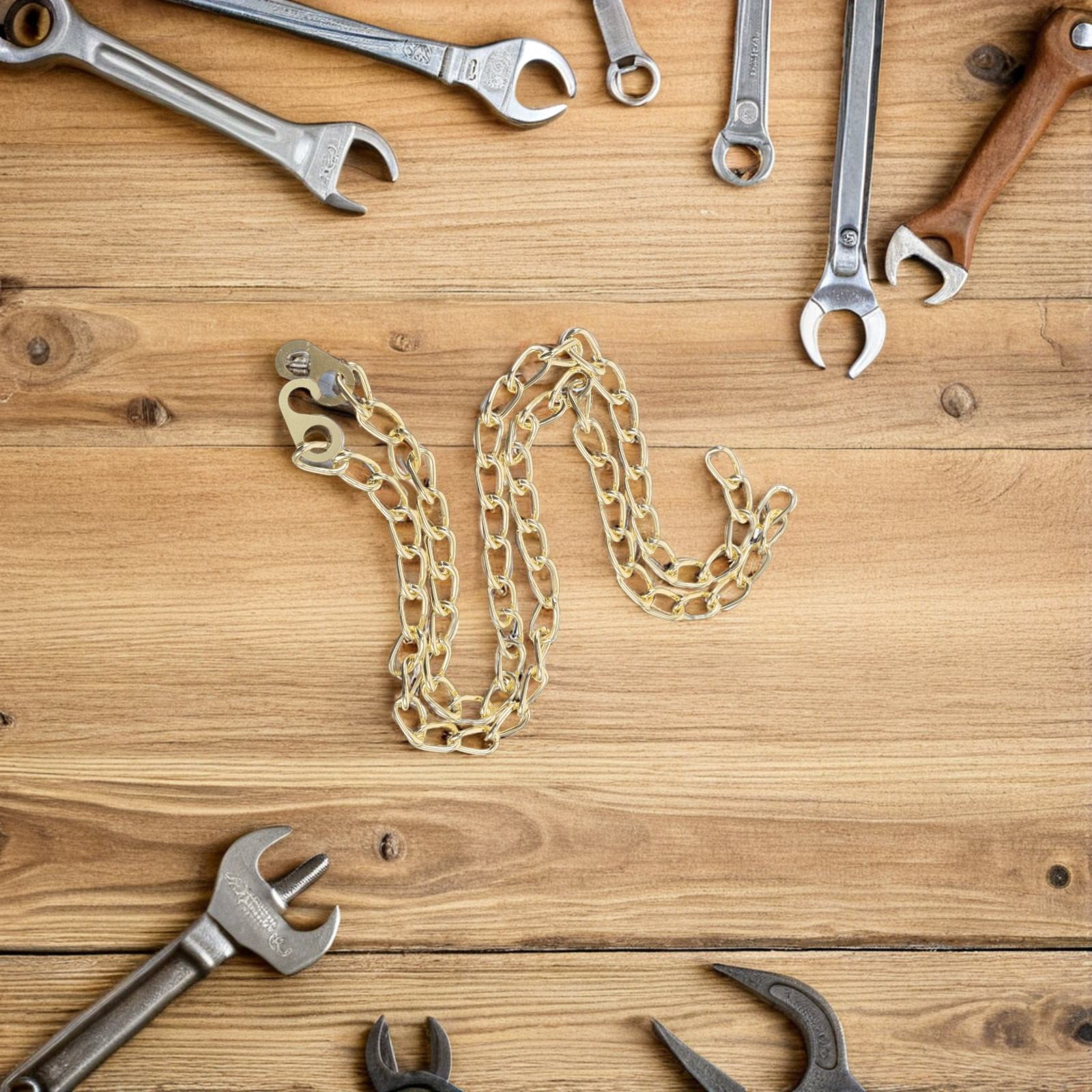 RENACLIPY 4Pcs Grandfather Clock Chain Metal For Hanging Clock Repair ...