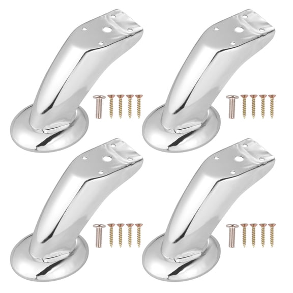 RENACLIPY Modern Sofa and Table Legs Silver Stylish Home Accessories 4Pcs