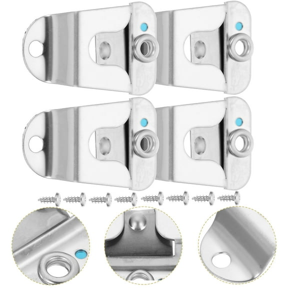 RENACLIPY 4-Pack Metal Microphone Hanger Clips, Easy Install Mobile Holder for Headset, Mic, and Audio