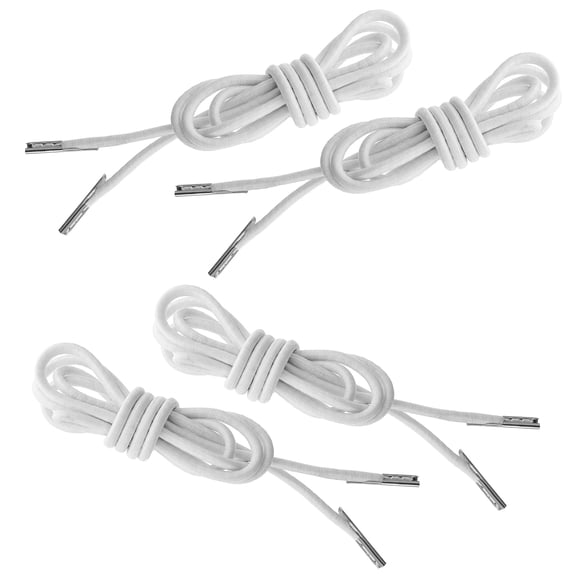 RENACLIPY 4-Pack White Rubber Replacement Rope Cord for Recliner and Chaise Longue Chairs and Flexible