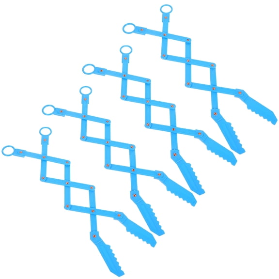 RENACLIPY 4Pcs Sky Blue DIY Mechanical Hand Kit Stem Robotics Model for School Science Projects