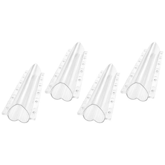 RENACLIPY 4Pcs Transparent Vegetable Mold Set for Garden Use Safe Convenient Heart Shape Design
